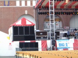 setting up the stage