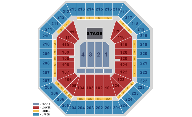 Sacramento Arena Seating Chart