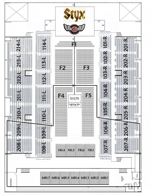 Seating Chart For Hershey Park Stadium With Seat Numbers