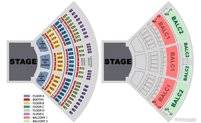 Coeur D Alene Casino Concert Seating Chart