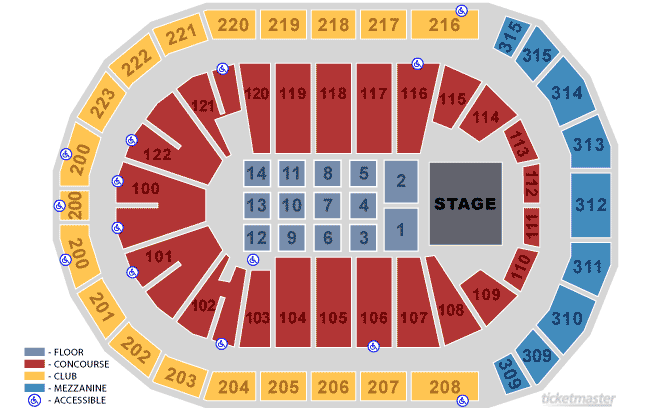 Gwinnett Civic Center Seating Chart