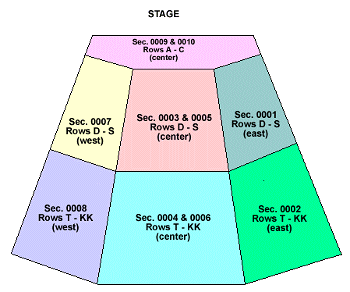 Grand Exposition Hall Seating Chart