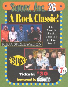 STYX/REO advertisement